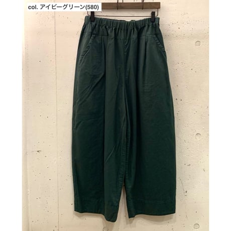 CW オーバル パンツ 7254P-008 / NATURAL LAUNDRY  ナチュラルランドリー