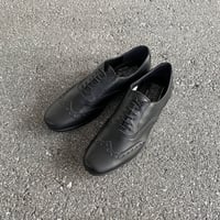 TR-004 WING TIP (BLACK) / TRAVELSHOES by chausser トラベルシューズバイショセ