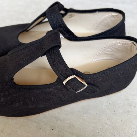 SANDALIA ALTA T STRAP LINEN (55263 ADULT SOLID) / LA CADENA