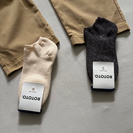 WASHI PILE SHORT SOCKS R1512 / ROTOTO ロトト