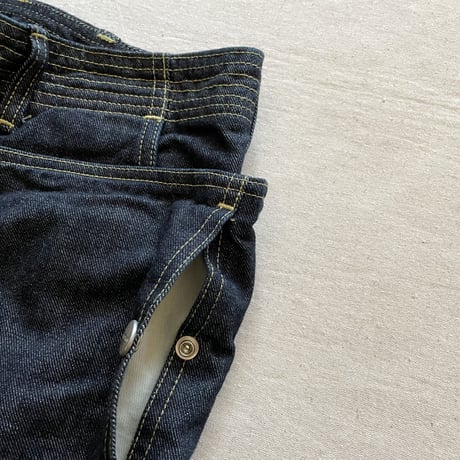 Fall Leaf Sprayer Pants (Indigo) / SASSAFRAS