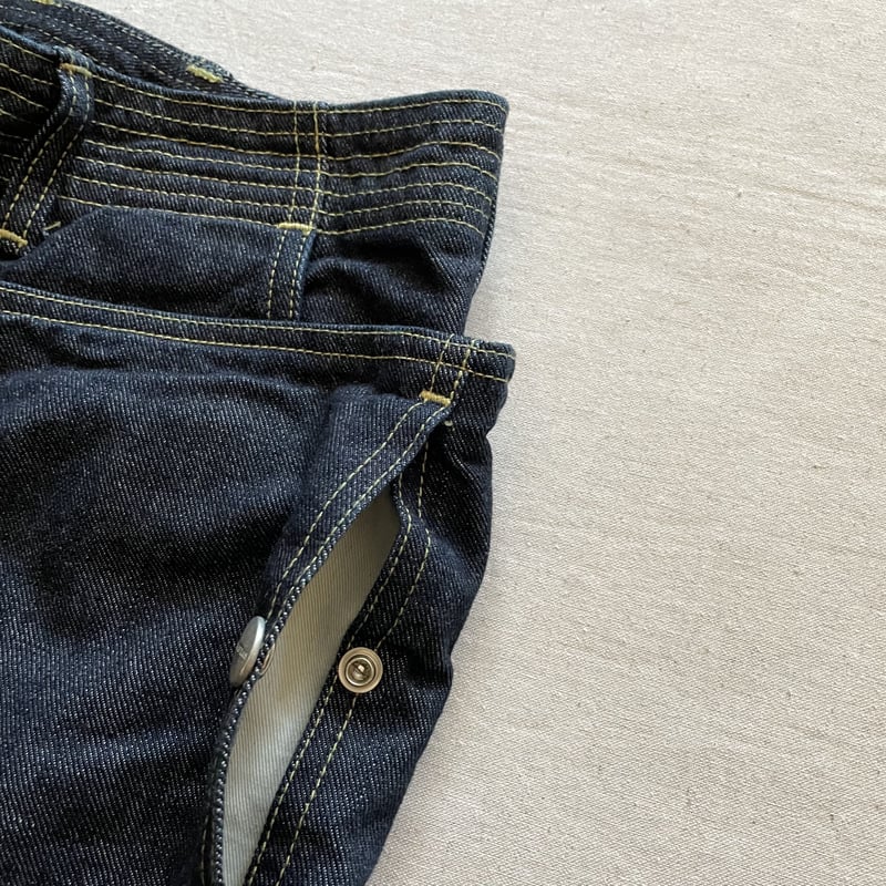 Fall Leaf Sprayer Pants (Indigo) / SASSAFRAS |