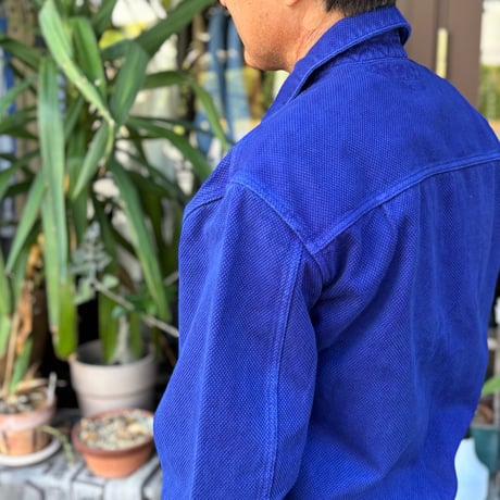 J7125 ブルーインディゴサシコテゾメジップアップジャケット 1016597 / BLUE BLUE JAPAN ブルーブルージャパン