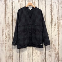 Digs Crew Cardie Jacket (Cotton Tweedy Check) SF-252266 / SASSAFRAS ササフラス
