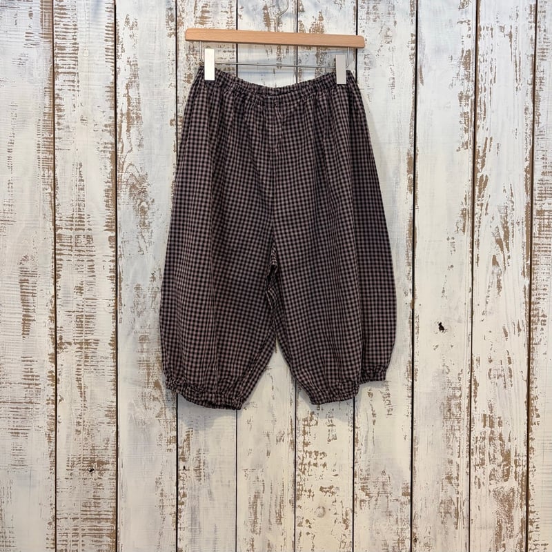 80/1ギンガム&無地 ハーフパンツ 261-3408 / homspun ホームスパン | 80/1ギンガム&無地 ハーフパンツ 261-3408 / homspun ホームスパン |