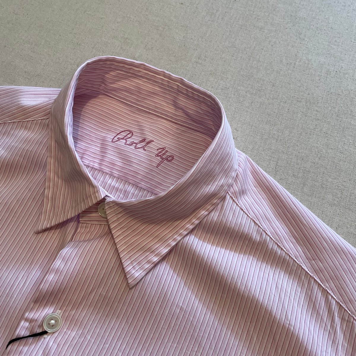 ROLL UP STRIPE SHIRT (SAKURA) PC-016-2212 / Por ROLL UP STRIPE SHIRT (SAKURA) PC-016-2212 / Por