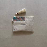 インドキルトラリー&フランスシーツ MIXポーチ S ARTEA-26SP43 / ARTE POVERA アルテポーヴェラ