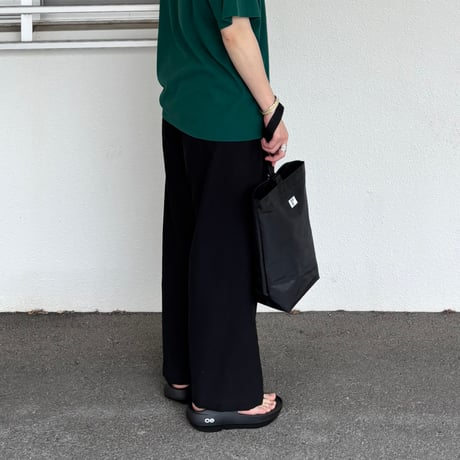 COTTON LINEN BACK SATINE TUCK LOOSE PANTS BP360-01 / Bohemians ボヘミアンズ