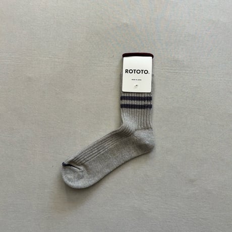 HEMP OG COTTON STRIPE SOCKS size S(23~25cm) R1468 / ROTOTO