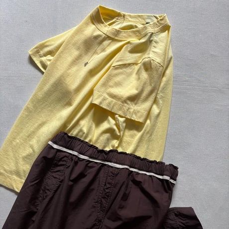 30/1天竺 半袖Tシャツ (イエロー) 251-6271・251-6272 / homspun ホームスパン