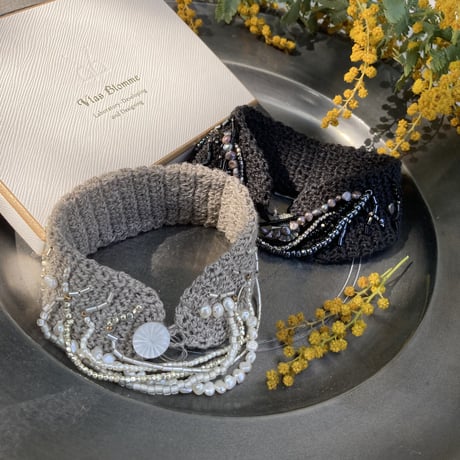 Hand Knit Bracelet 31333071 / Vlas Blomme ヴラスブラム