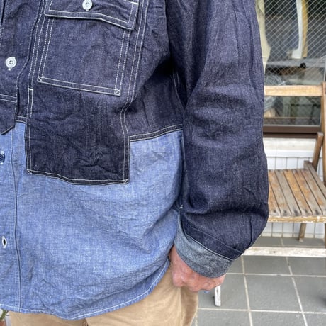 UTILITY SHIRT TYPE2 10oz DENIM 80480010015 / Nigel Cabourn