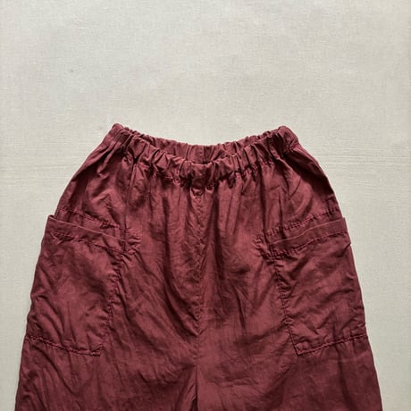 リネンバイオ 八分丈パンツ 261-3406 / homspun ホームスパン