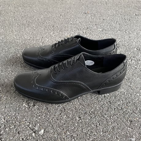 TR-004 WING TIP (BLACK) / TRAVELSHOES by chausser トラベルシューズバイショセ