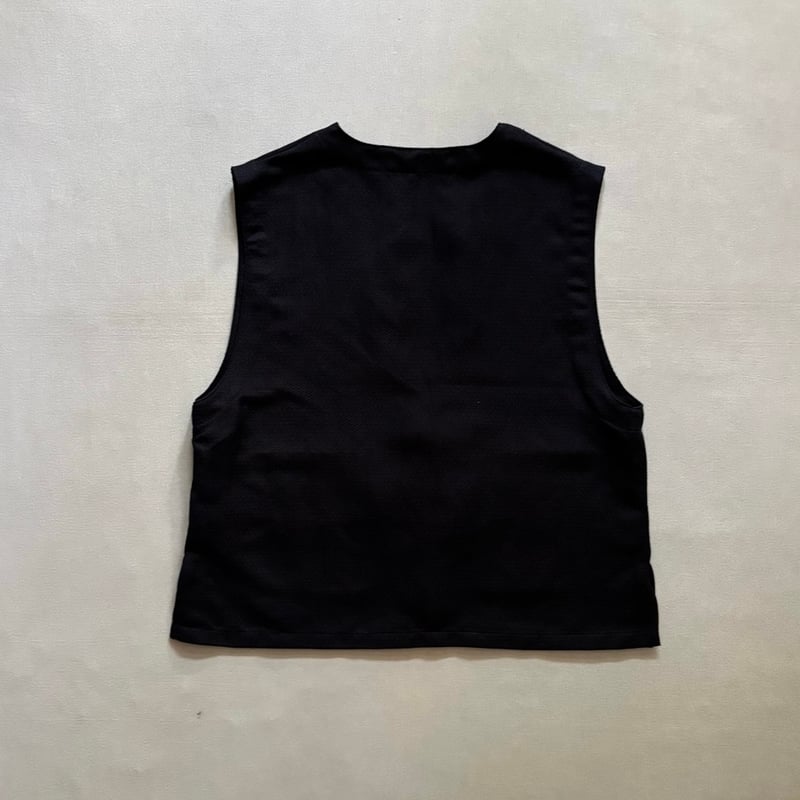 セレモニーリネンポリエステル混 Vネックベスト 2026spring10 / ARTE