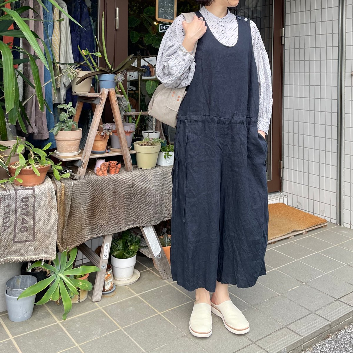 Vlas Blomme KL Vintage サロペットラチネ