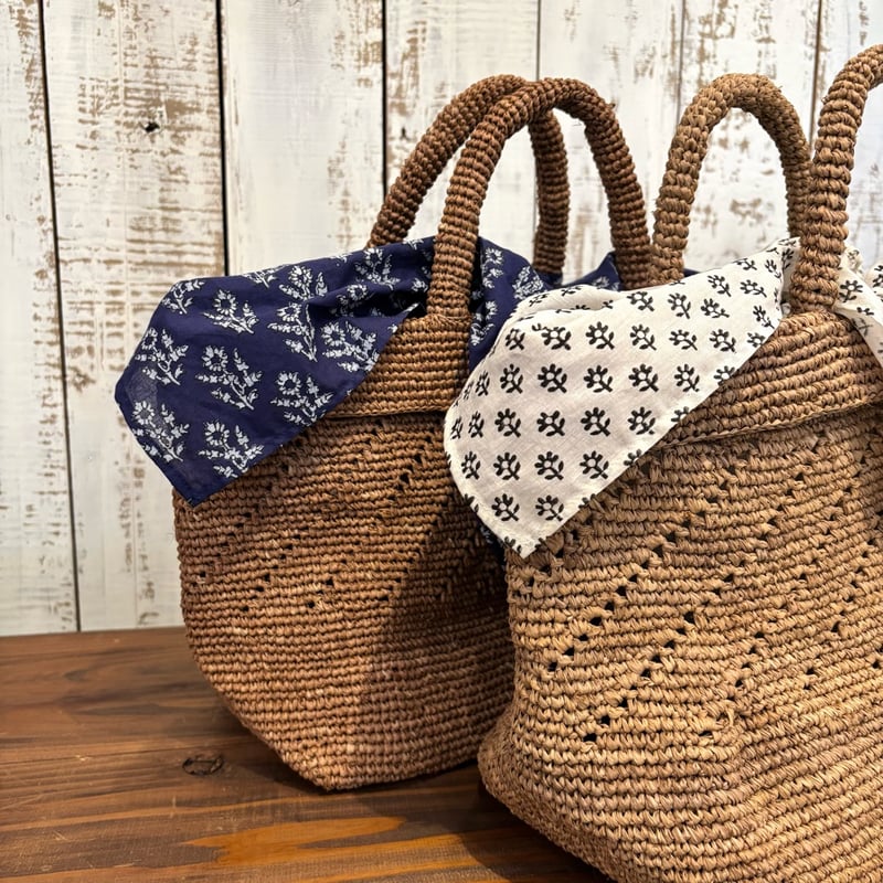 RAFFIA BAG (COMBI) ANMDS2211 / maison de soil メ