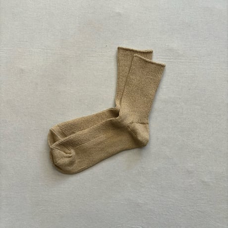 WASHI/RECYCLED COTTON RIB CREW SOCKS size S(23~25cm) R1535 / ROTOTO