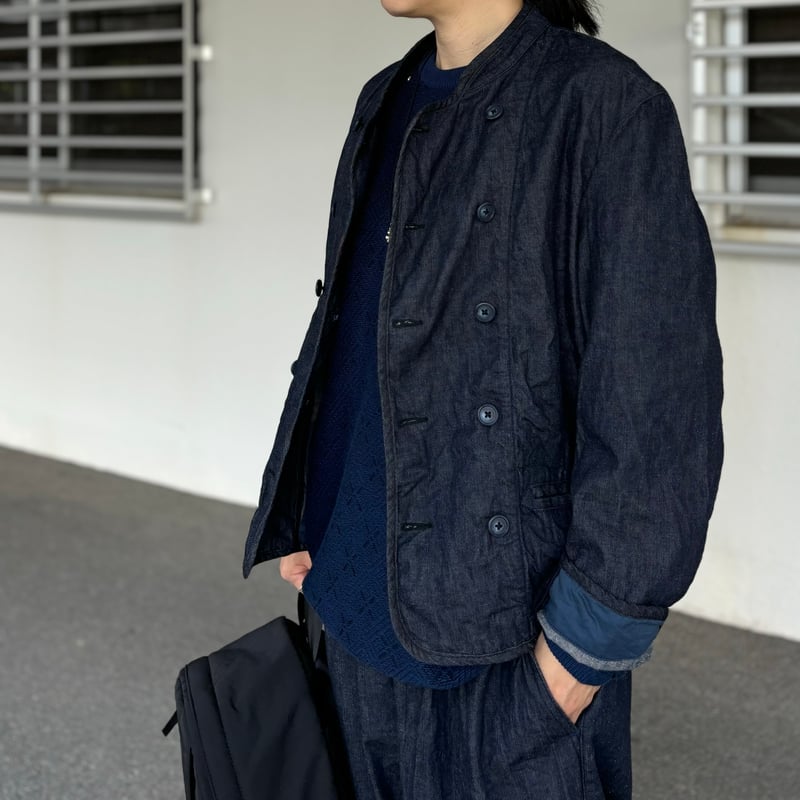 CLASSIC DENIM SHORT RIDERS JACKET (NAVY) PC-005 CLASSIC DENIM SHORT RIDERS JACKET (NAVY) PC-005