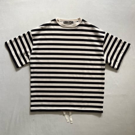 度詰天竺ボーダー 半袖Tシャツ 812624 / HAVERSACK ハバーサック