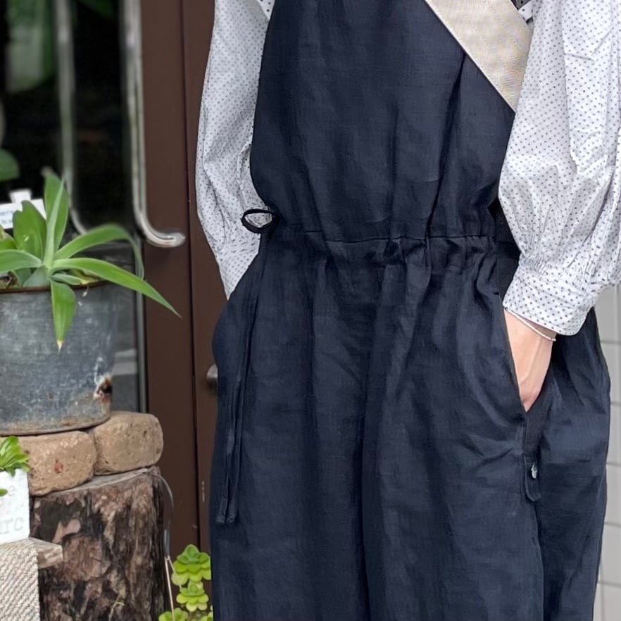 Vlas Blomme KL Vintage サロペットラチネ