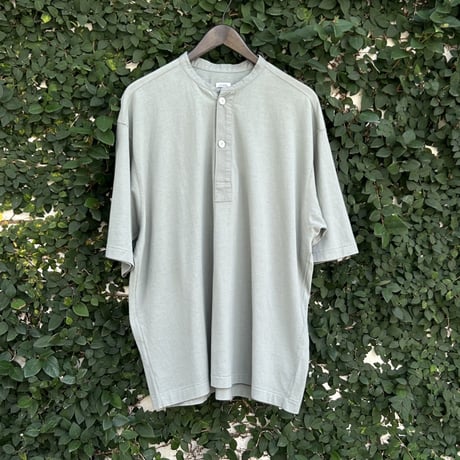 OE JERSEY SS HENLEY TEE AM-2313006 / ARMY TWILL