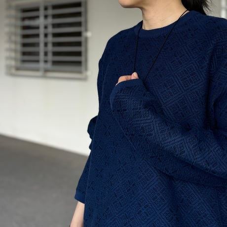 KOGIN KNIT CREWNECK (NAVY) PC-051-3050 / Porter Classic ポータークラシック