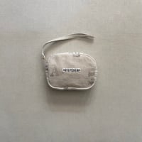 フランスUSED シーツMIX RE- ステンシルポーチ(S)  ARTEPOVERA-26SU65 / ARTE POVERA アルテポーヴェラ