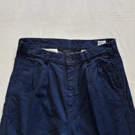 TWO TUCK DENIM WIDE TROUSER (ONE WASH) 03-5021 / orSlow オアスロウ