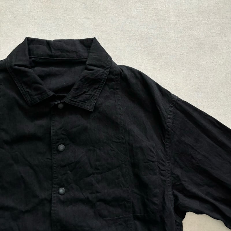 CLASSIC DENIM MIL-SHIRT JACKET (BLACK) PC-005-2