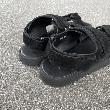 ITALIAN MILITARY SANDAL (BLACK SUEDE) 1836SS / REPRODUCTION OF FOUD