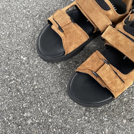 ITALIAN MILITARY SANDAL (DARK CAMEL SUEDE) 1836SS / REPRODUCTION OF FOUD