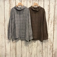 Linen Check プルオーバーブラウス 13137103 / Vlas Blomme ヴラスブラム