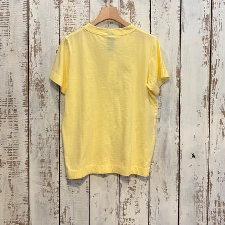 30/1天竺 半袖Tシャツ (イエロー) 251-6271・251-6272 / homspun ホームスパン