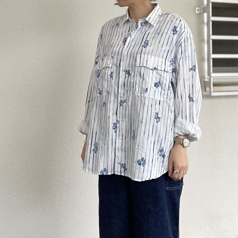ROLL UP 水彩 STRIPE SHIRT PC-016-2216 / Porter Cl ROLL UP 水彩 STRIPE SHIRT PC-016-2216 / Porter Cl