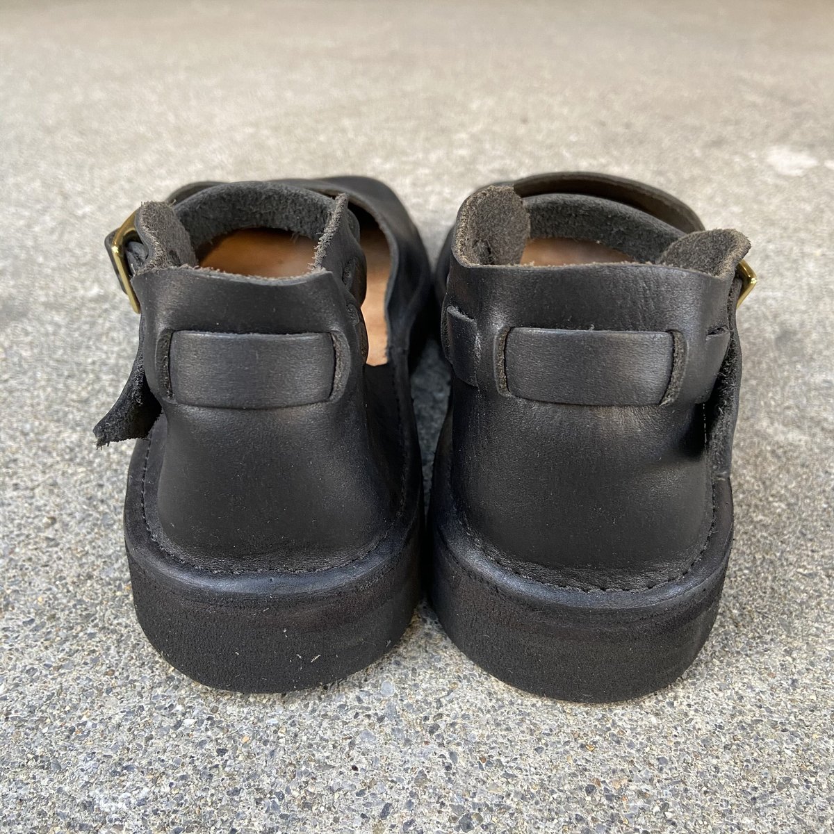 オーロラシューズ　6＋1/2C ブラック AURORA SHOES（オーロラシューズ） Middle English ミドル