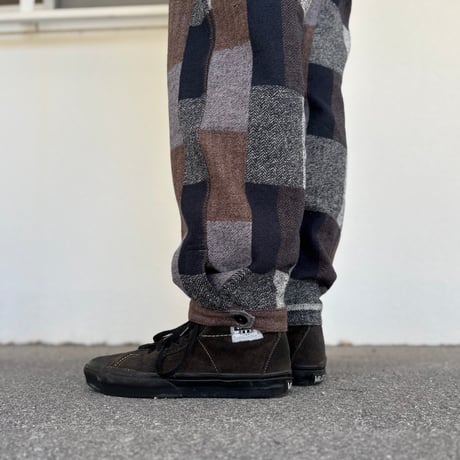Fall Leaf Gardener Pants 4/5 (Cotton Tweed Patch Check) SF-252289 / SASSAFRAS ササフラス