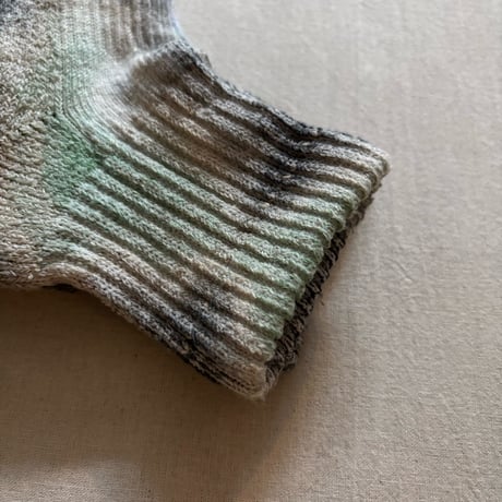 HEMP/ORGANIC COTTON PILE ANKLE SOCKS "TIE DYE" R1518 / ROTOTO ロトト