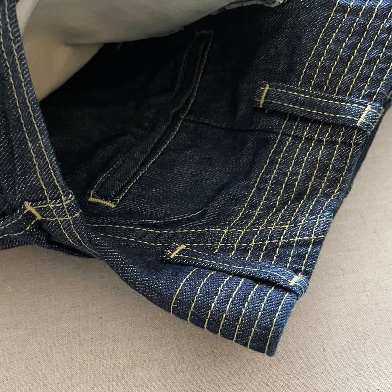 パンツ SASSAFRAS FALL LEAF SPRAYER PANTS Fall Leaf Sprayer Pants (Indigo) / SASSAFRAS |