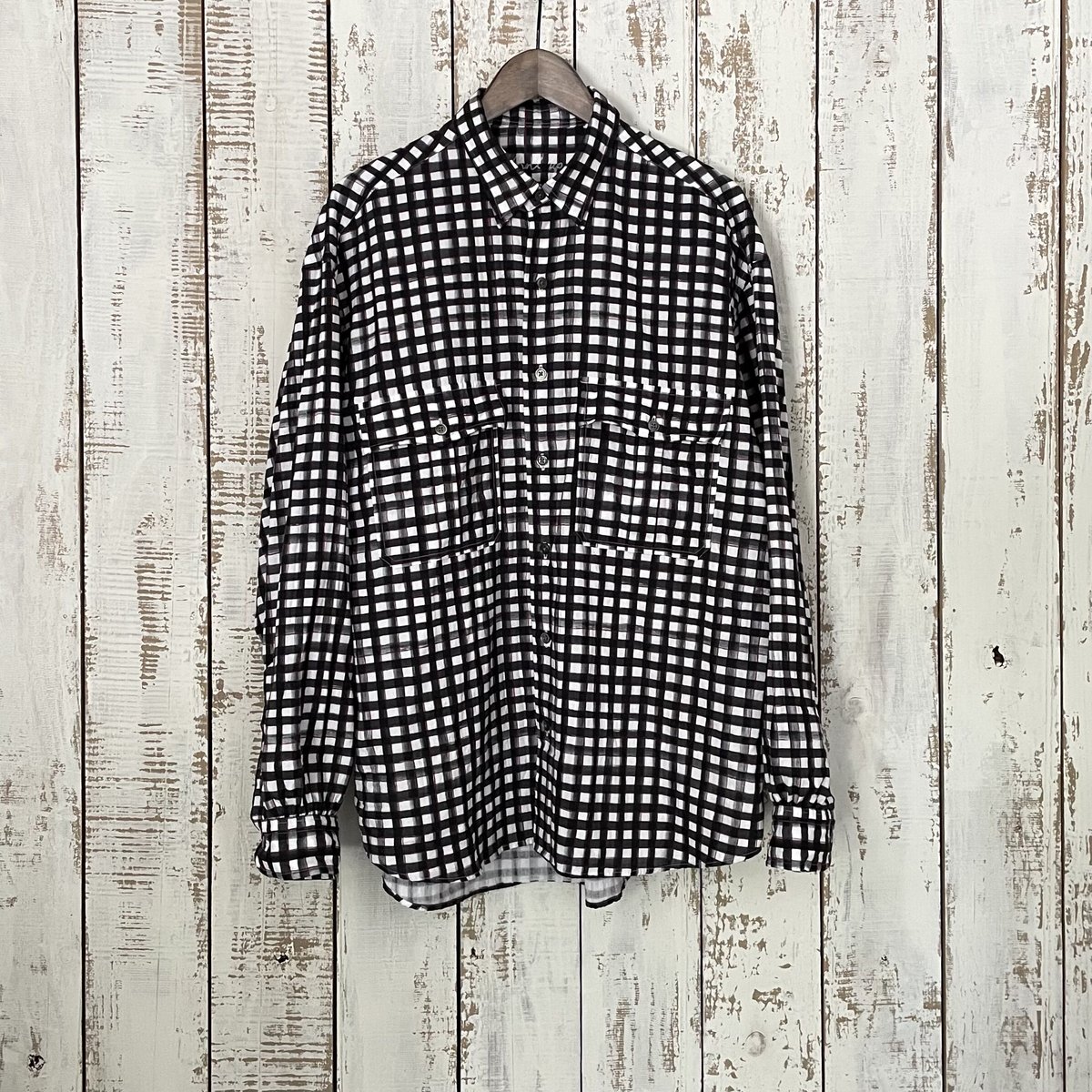 ROLL UP 水彩 GINGHAM SHIRT PC-016-2215 / Porter C