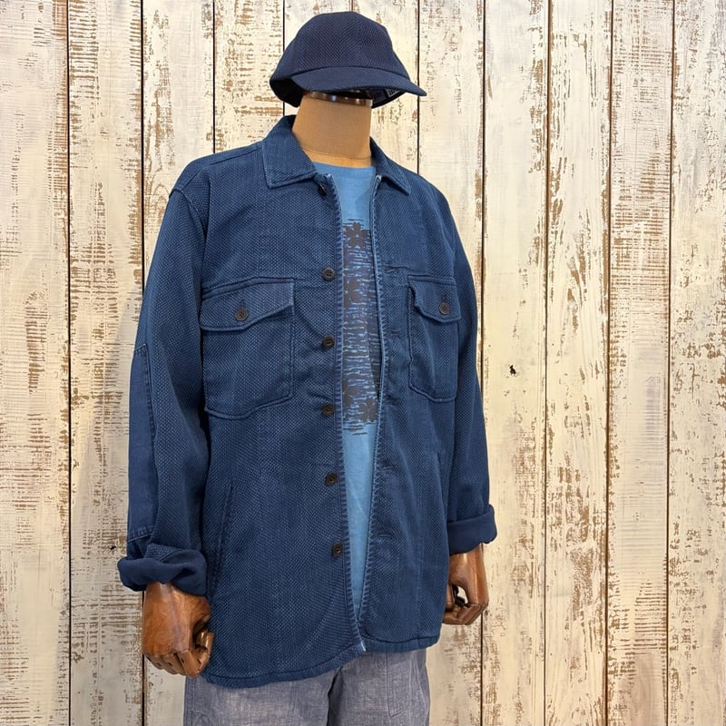 新品 BLUE BLUE JAPAN 22SS インディゴメッシュ サムエトップ インディゴメッシュ ユニセックス サムエトップ - BLUE BLUE