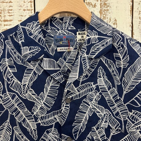 インディゴリネン バショウバッセン ショートスリーブシャツ 1010856 / BLUE BLUE JAPAN ブルーブルージャパン