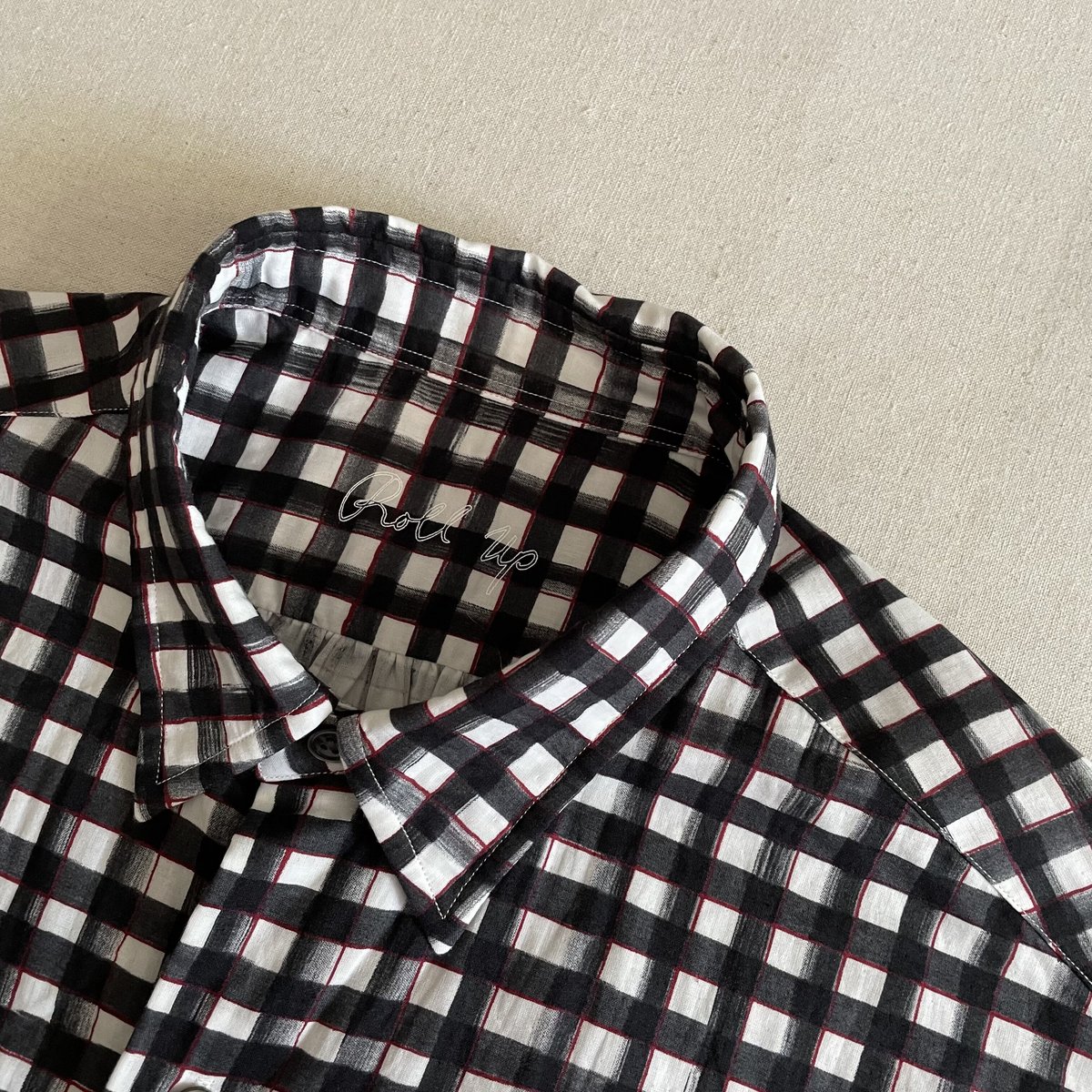 ROLL UP 水彩 GINGHAM SHIRT PC-016-2215 / Porter C