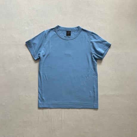 30/1天竺 半袖Tシャツ (サックス・ダークグリーン) 252-6271・252-6272 / homspun ホームスパン