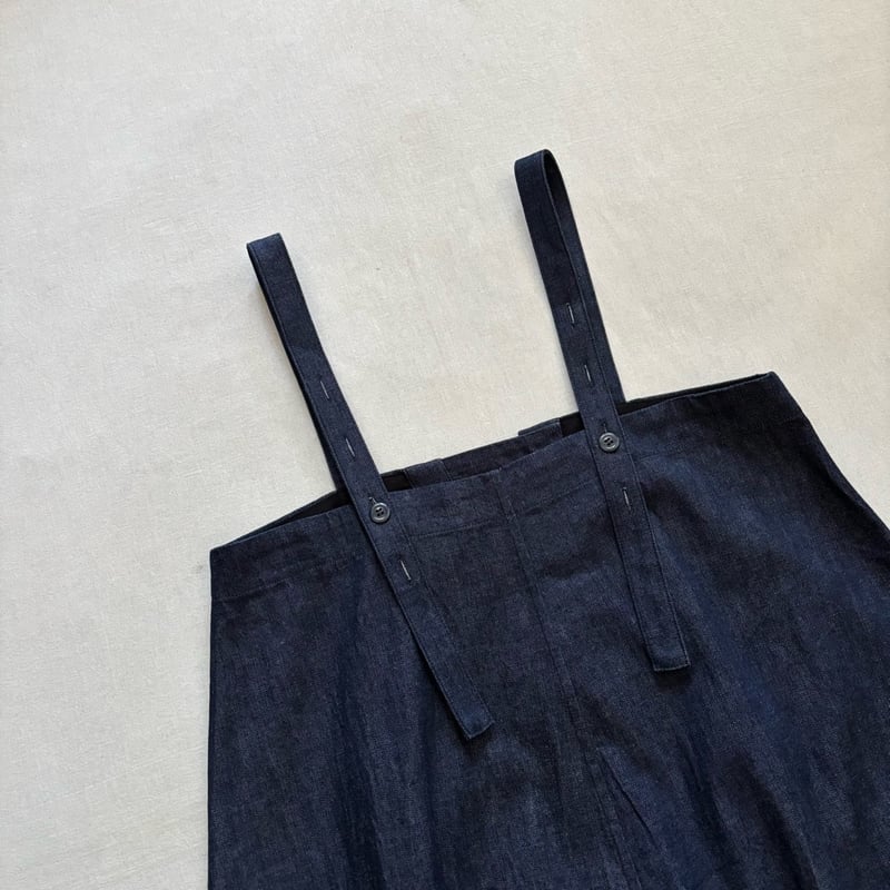 8.5OZライトデニム ロングサロペットスカート 662621 / HAVERSACK