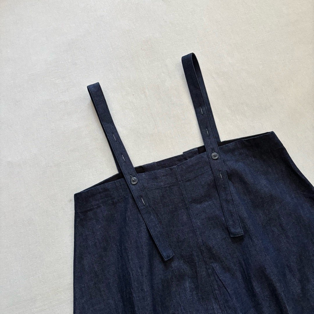 HAVERSACK 8.5ozライトデニム ロングサロペットスカート ワンピース