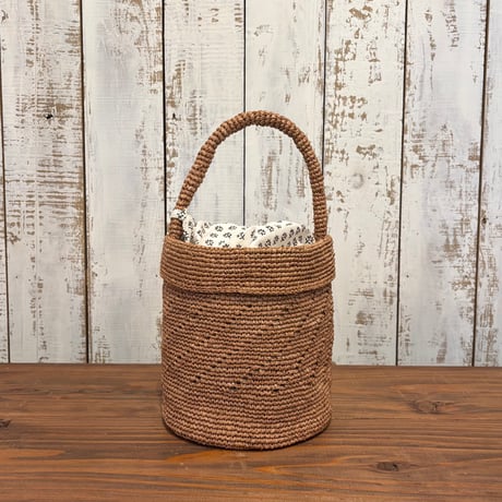 RAFFIA ONE HANDLE BARREL BAG ANMDS2501 / maison de soil メゾンドソイル