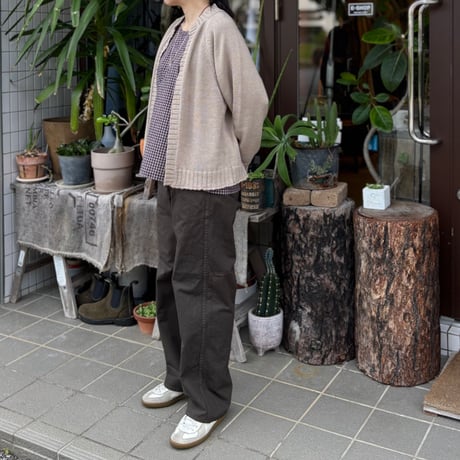 WIDE FIT FRENCH WORK PANTS (COFFEE BROWN) 03-5011 / orSlow オアスロウ