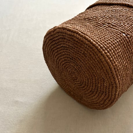 RAFFIA ONE HANDLE BARREL BAG ANMDS2501 / maison de soil メゾンドソイル
