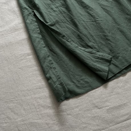 100'S KHADI NECK GATHERED DRESS INMDS23033 / maison de soil